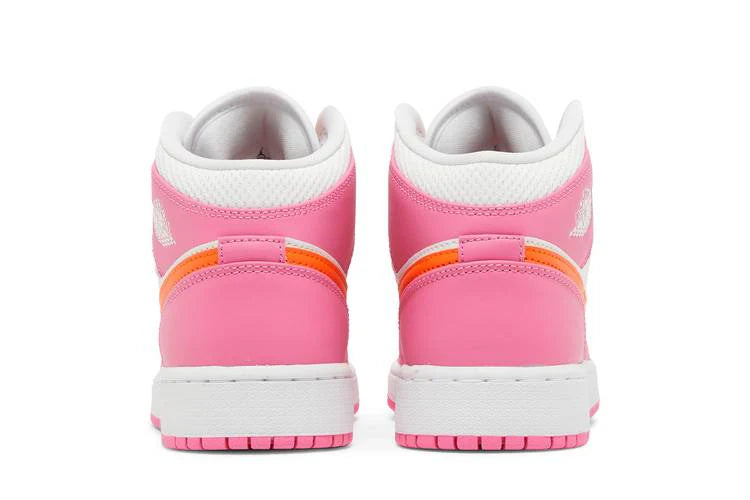 Jordan 1 Mid Pinksicle Safety Orange Gs