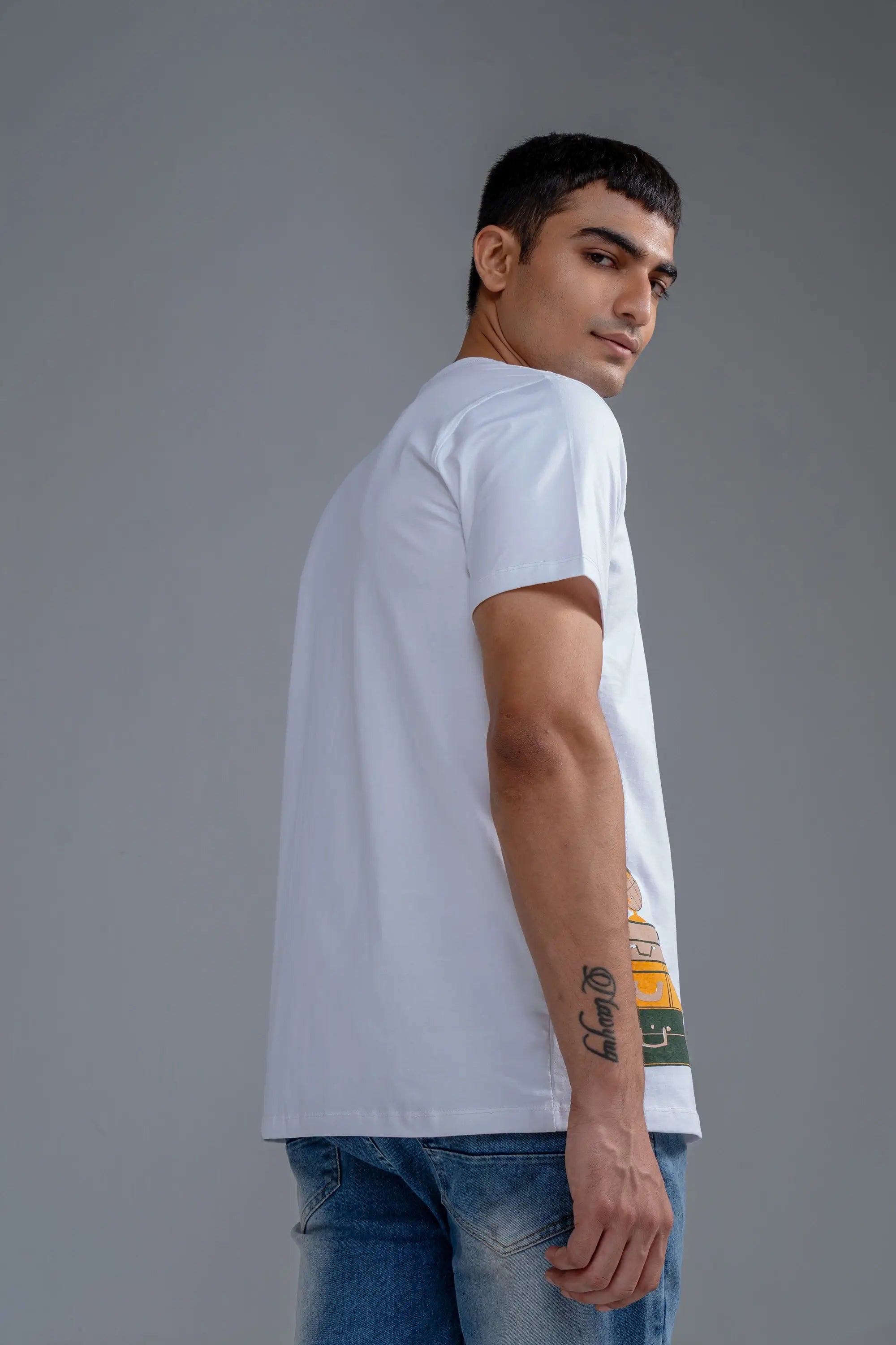 Run Away White Premium T shirt