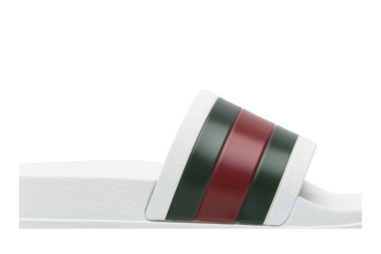 Gucci Web Slide Sandal White