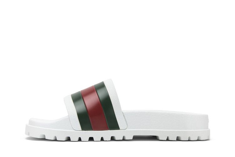 Gucci Web Slide Sandal White