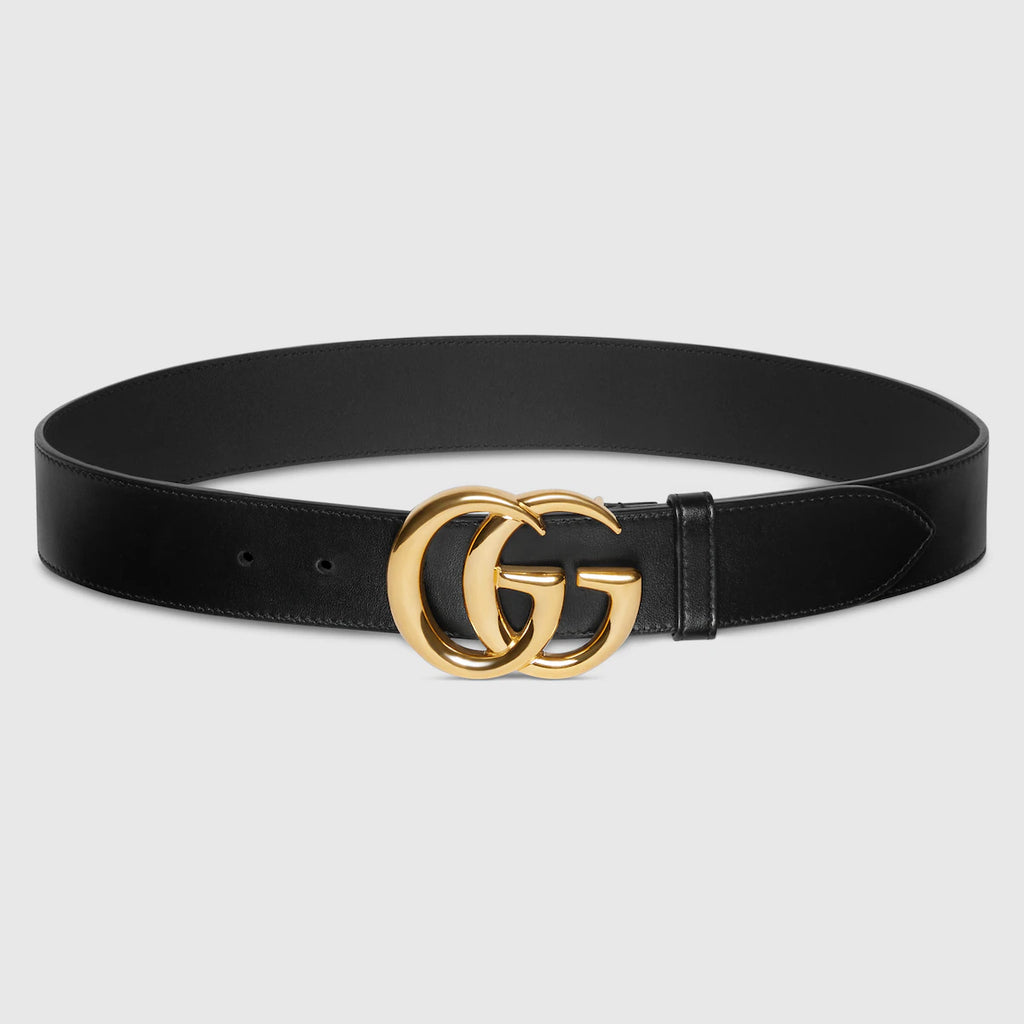 GG Marmont wide belt with shiny buckle