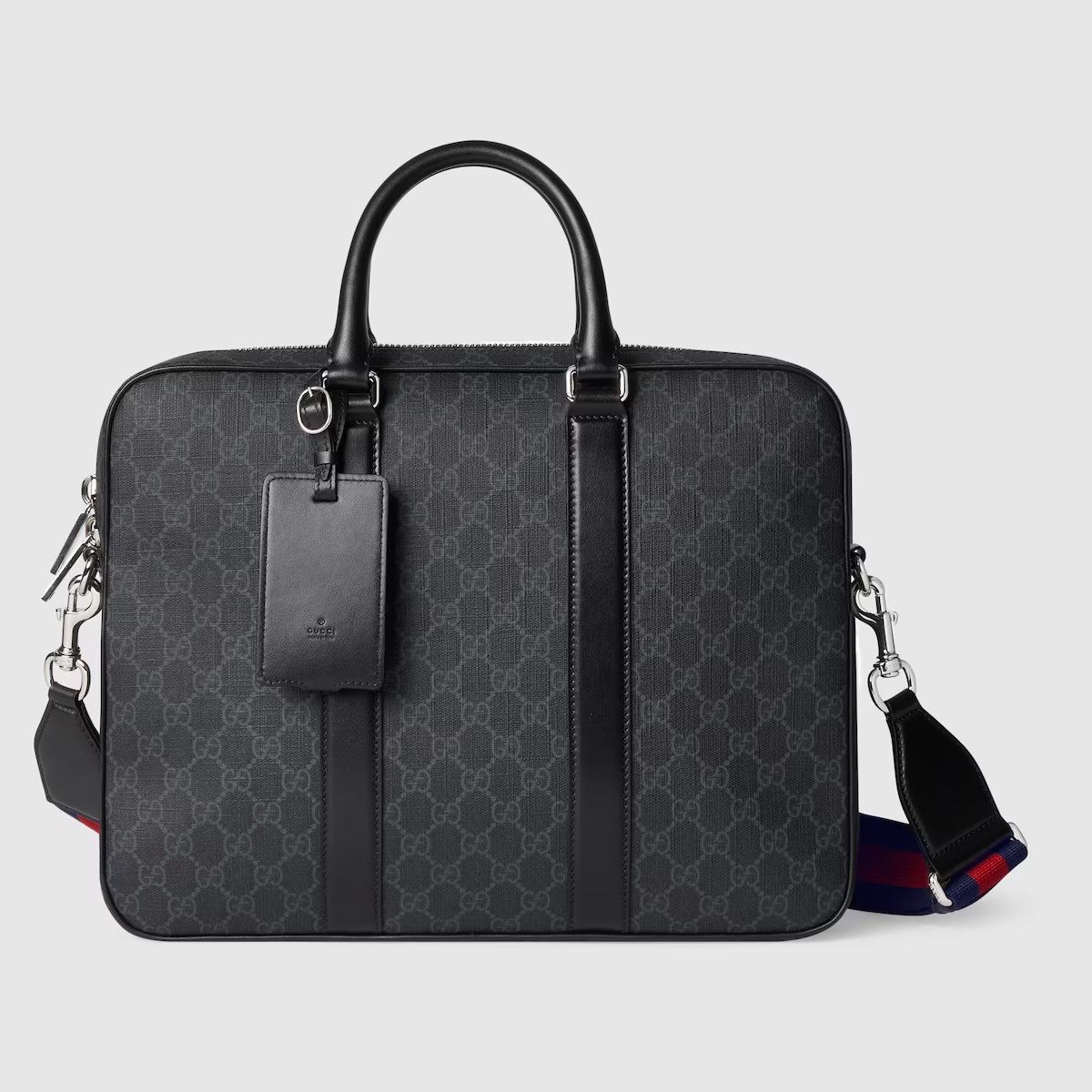 GG Black medium briefcase