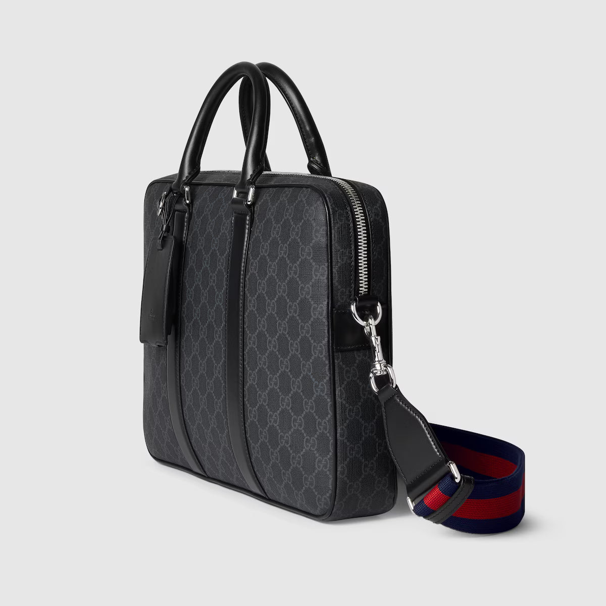 GG Black medium briefcase