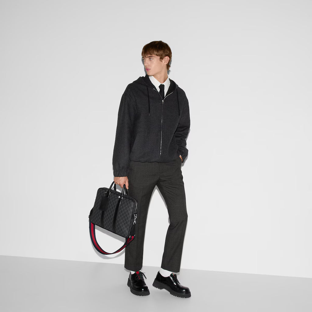 GG Black medium briefcase
