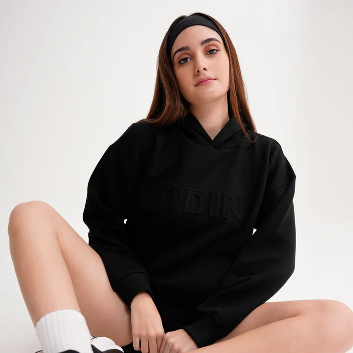 Odin X Hoodie: "Midnight Black."